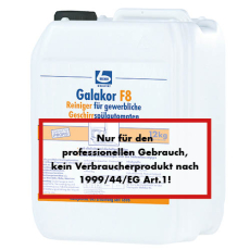 12 kg Dr. Becher Galakor F8 Reiniger 9,2 l für gewerbl. Geschirrspülmaschinen